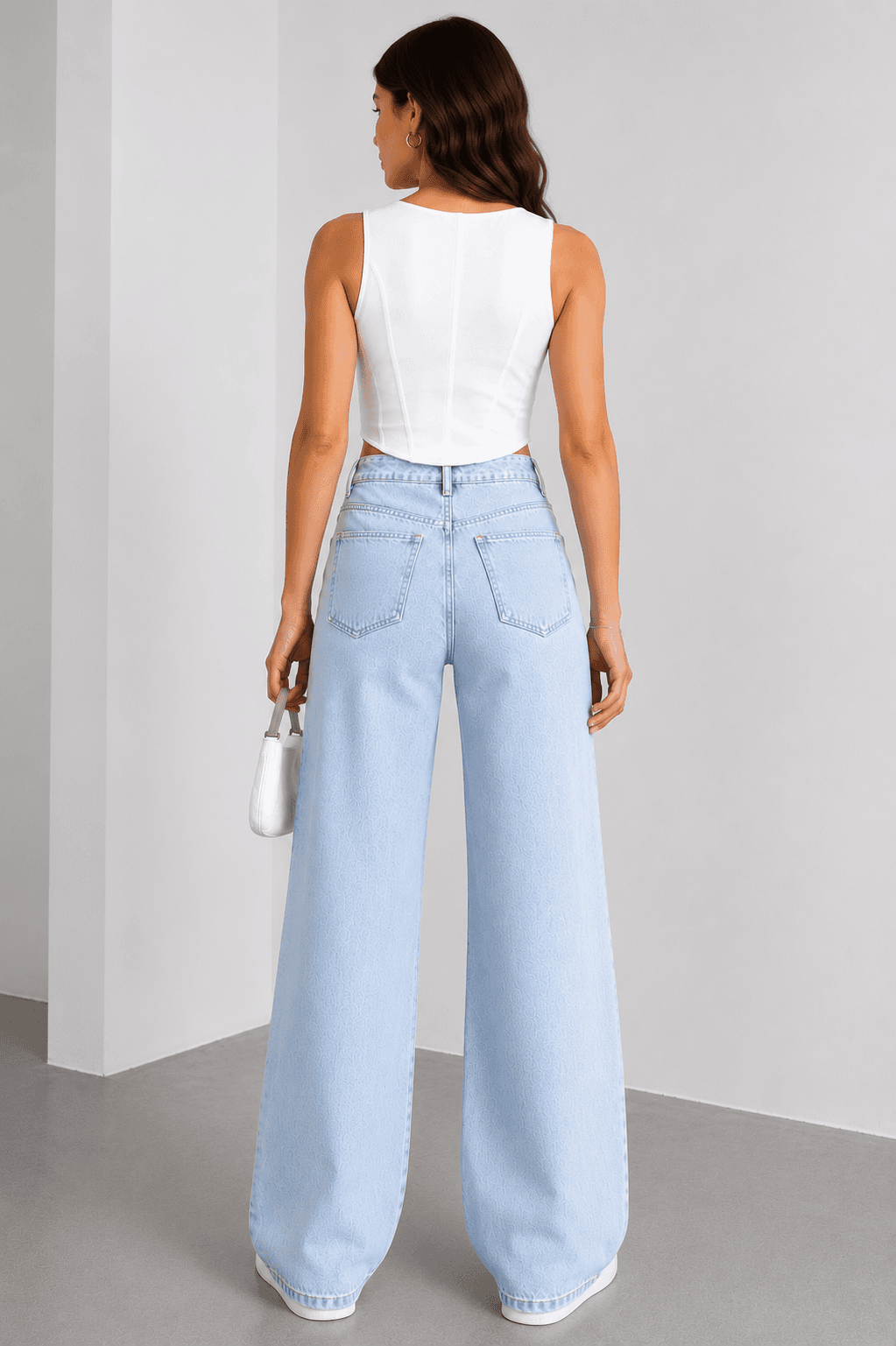 Buz Mavi Baggy Denim