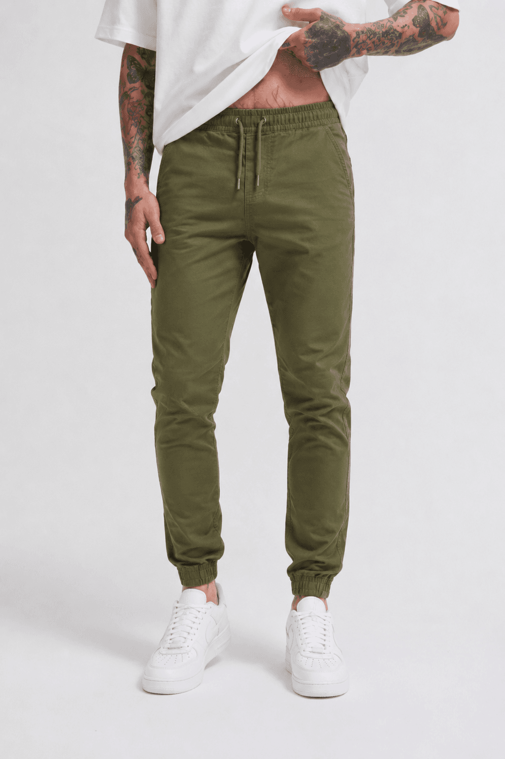 Essential Jogger Pantolon — Zeytin